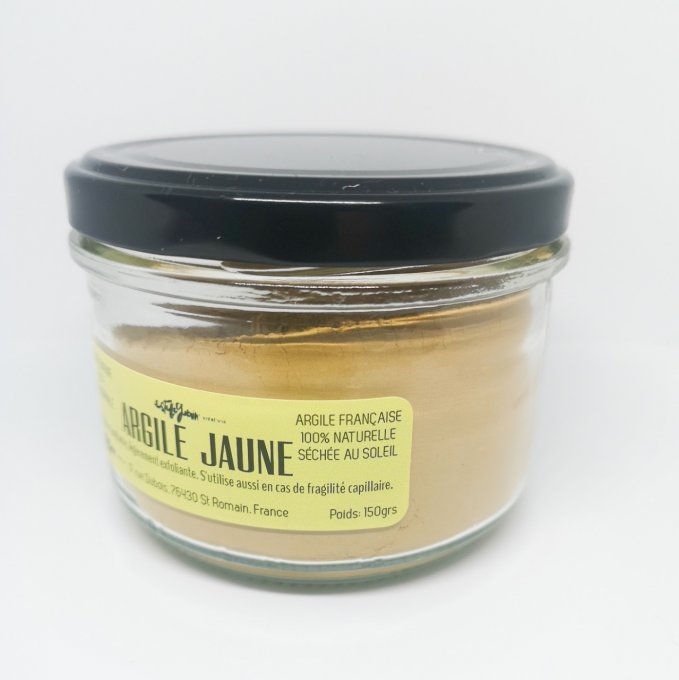 Argile jaune en poudre