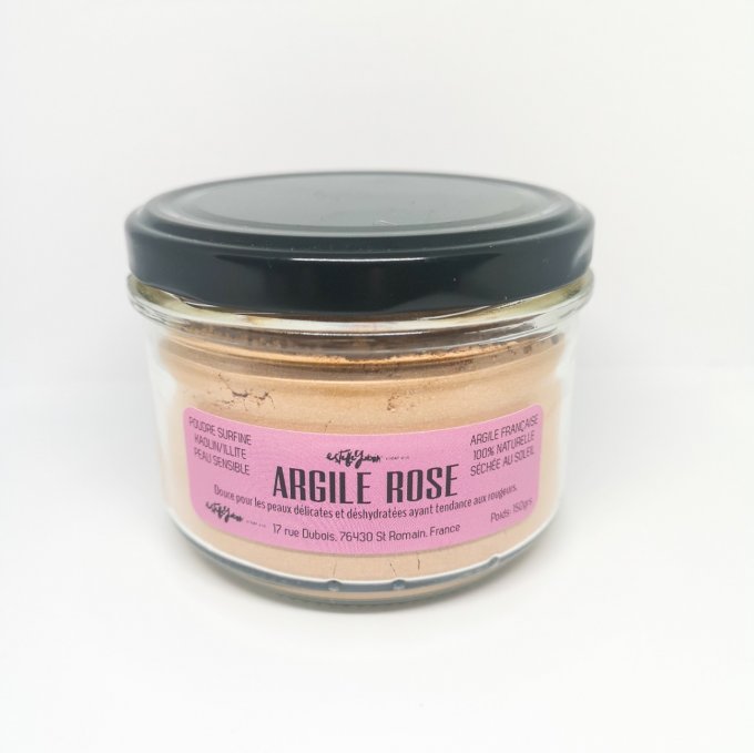 Argile rose en poudre