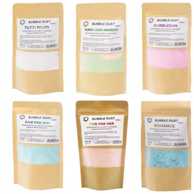 Poudre effervescente pour le bain 